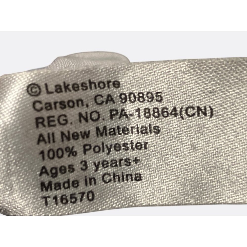 Lakeshore Soft Plush Puppet Doll Blue Overalls 11.5 inches - Picture 6 of 8